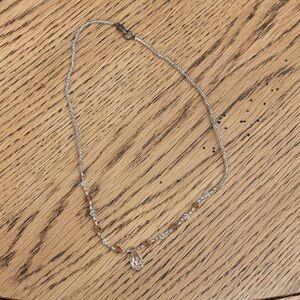 Elegant Silver and Gold Beaded Necklace